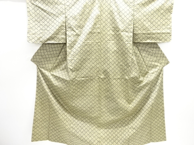 JAPANESE KIMONO / NISHIJIN OMESHI / WOVEN ABSTRACT PATTERN 